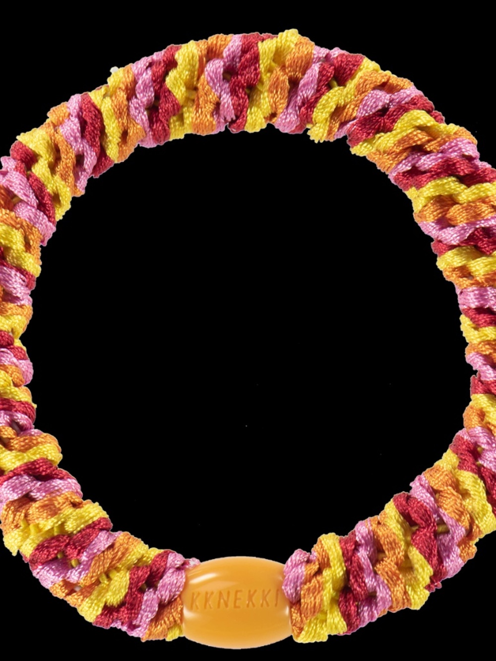 NWT KKNEKKI 4-Bundle Authentic Original Hair Ties/Elastics in SUNNY DAY 2 COLORS - Picture 3 of 5
